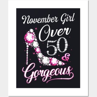 November Girl Over 50 Gorgeous Highwheel Beautiful Girl Power Wife Posters and Art